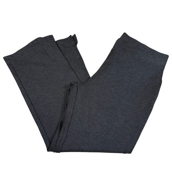 Quince Ultra-Stretch Ponte Kick Flare Pants Charcoal Medium EUC - Picture 1 of 8